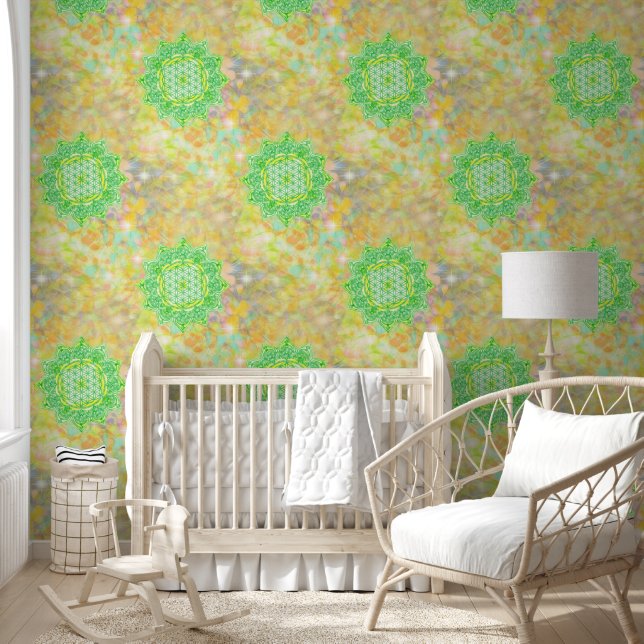 Papel Pintado Flor de vida - India Mandala 6 (Niños)