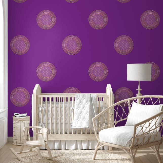 Papel Pintado Flor De Vida - Mandala Indígena 4 (Niños)