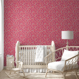 Papel Pintado Flor Primavera Rosa