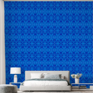 Papel Pintado Flor salvaje azul 3