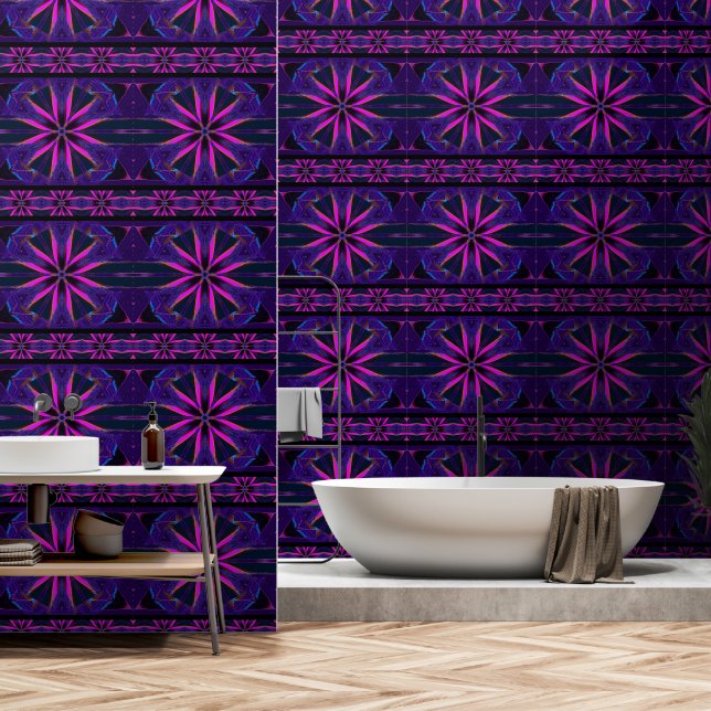 Papel Pintado Flor silvestre rosa (Baño)