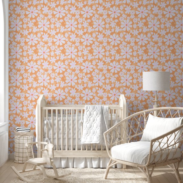 Papel Pintado Flor vintage de 60 años (Niños)