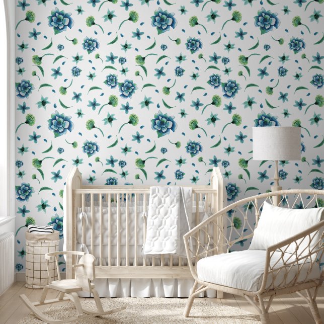 Papel Pintado Flora acuarela (Niños)
