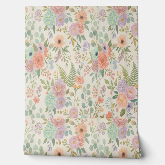 Papel Pintado Floral  (Desenrollar)