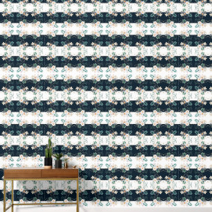 Papel Pintado Floral acuática profunda en el sueño