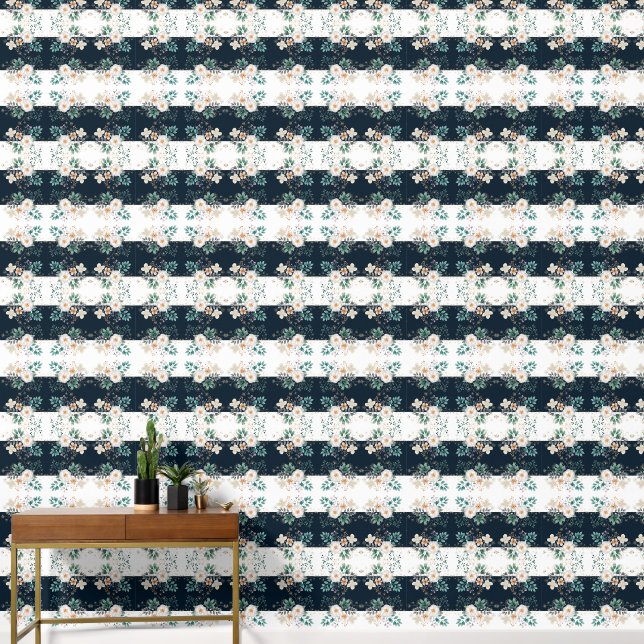 Papel Pintado Floral acuática profunda en el sueño (Pasillo)