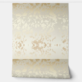 Papel pintado floral beige neutro sin costuras
