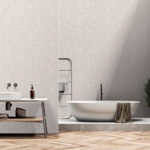 Papel Pintado Floral blanca elegante