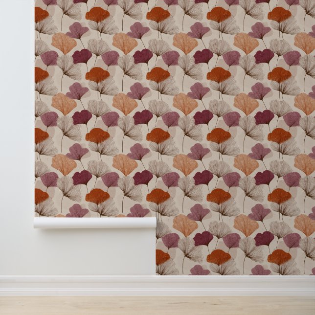 Papel Pintado Floral Botánico de Primavera Moderna (Solicitud)