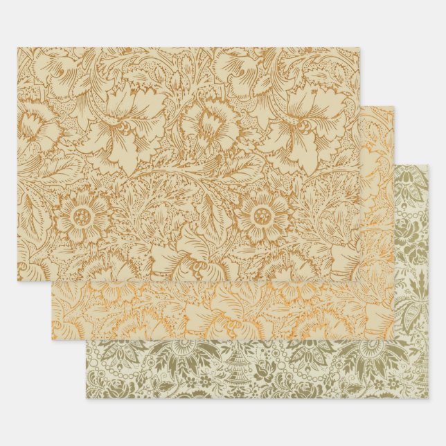 Papel pintado floral de amapola de William Morris (Set)