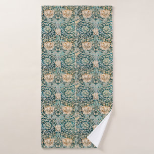 Papel pintado floral de madreselva azul Morris Tea