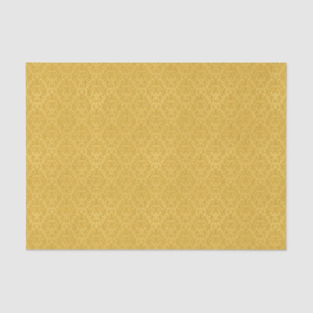 Papel pintado floral de oro de lujo (Anverso)