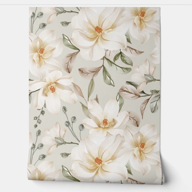 Papel Pintado Floral de primavera (Desenrollar)