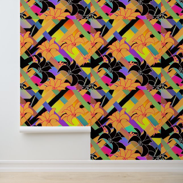 Papel Pintado Floral Entrelazada (Solicitud)