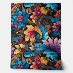 Papel Pintado Floral Funkadelic Botánico