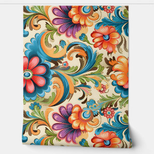 Papel Pintado Floral Funkadelic Botánico