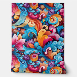 Papel Pintado Floral Funkadelic Botánico