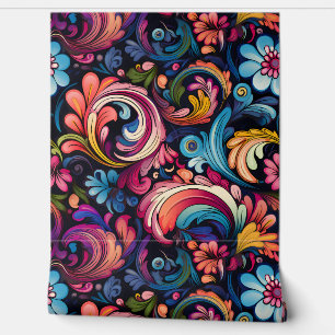 Papel Pintado Floral Funkadelic Botánico
