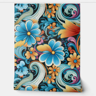 Papel Pintado Floral Funkadelic Botánico