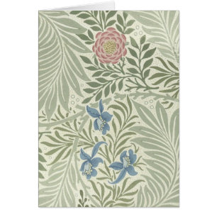 Papel pintado floral Larkspur de William Morris