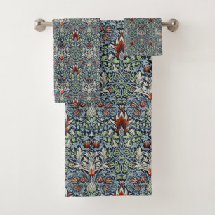Papel pintado floral Morris Navy Blue Snakeshead