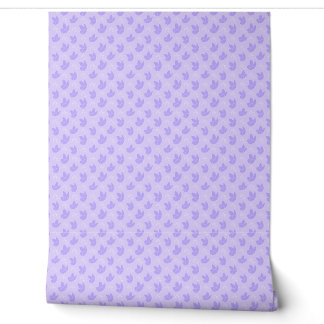 Papel Pintado Floral Púrpura