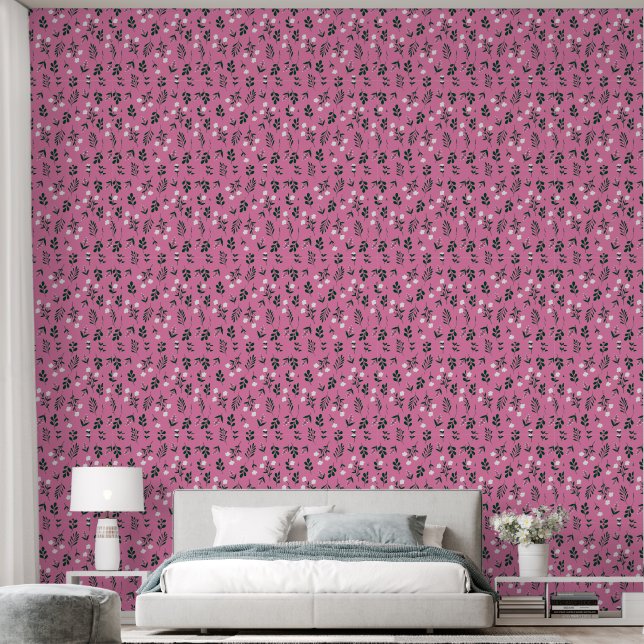 Papel Pintado Floral Rústica Elegante (Dormitorio)