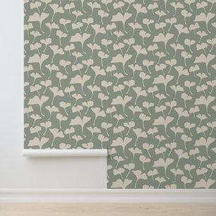 Papel Pintado Floral Sage Green