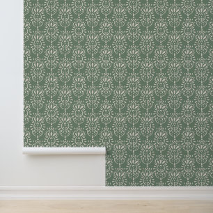 Papel Pintado Floral Sage Green