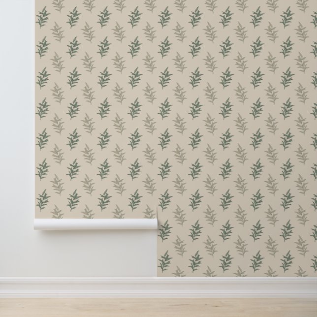 Papel Pintado Floral Sage Green (Solicitud)