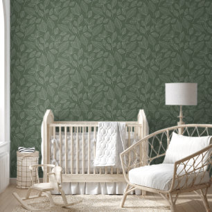 Papel Pintado Floral Sage Green