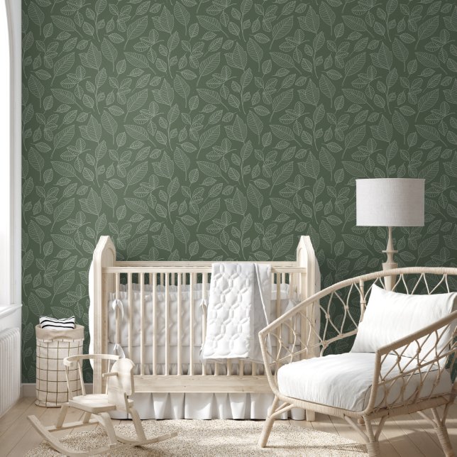 Papel Pintado Floral Sage Green (Niños)