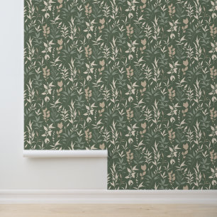 Papel Pintado Floral Sage Green