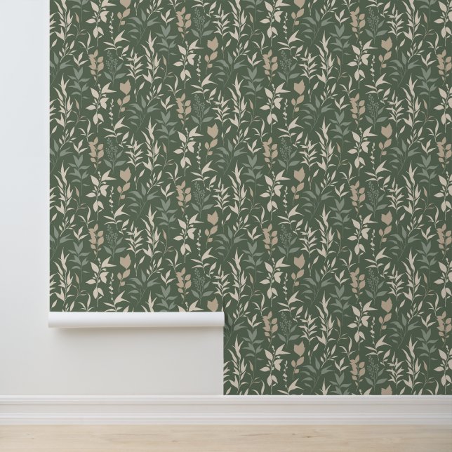 Papel Pintado Floral Sage Green (Solicitud)