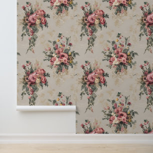 Papel Pintado Floral Vintage