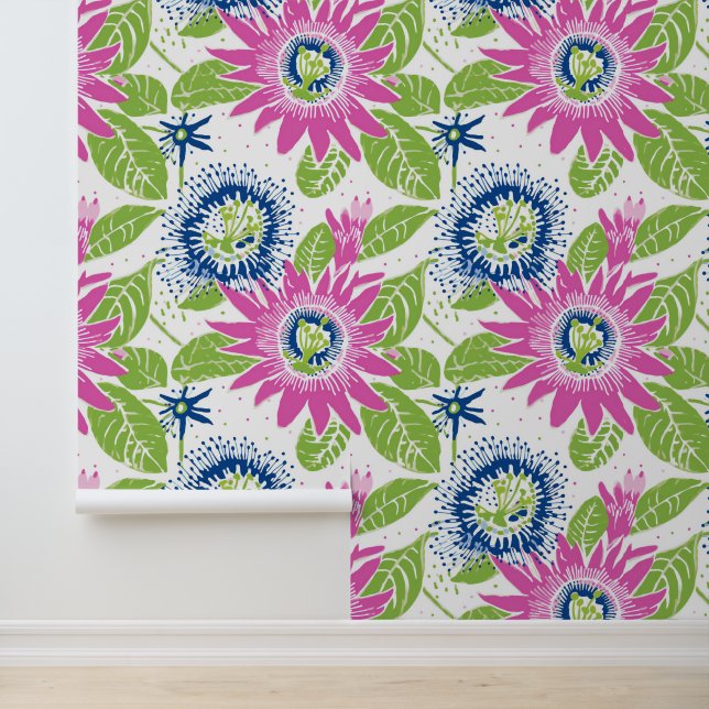 Papel Pintado Florecimiento apasionado (Solicitud)
