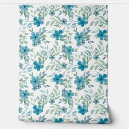 Papel Pintado Flores Azules Hermosas