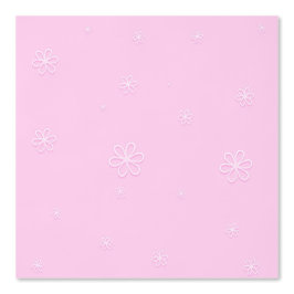 Papel Pintado Flores Blancas Sobre Fondo Rosa