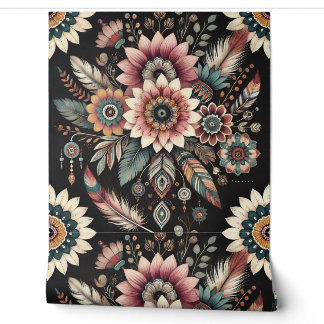 Papel Pintado Flores Bohemias Nocturnas