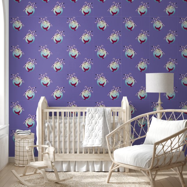 Papel Pintado Flores de cerezo SAKURA Pájaro lúdico completo 2 (Niños)