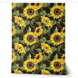 Papel Pintado Flores de girasol tienda tapicería exótica florida