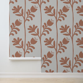 Papel Pintado Flores de mousse de mocha XL2 en el bajo nivel de 