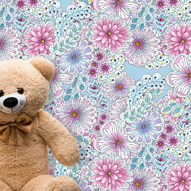 Papel Pintado Flores de prados bohemias pasteles encantadoras (Subido por el creador)