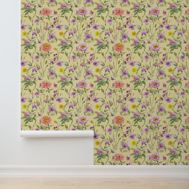 Papel Pintado Flores de primavera (Solicitud)