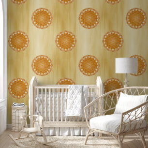 Papel Pintado FLORES DE VIDA - Luz de Geometrio Sagrada 3