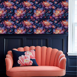 Papel Pintado Flores Etéreas Brillantes de Fairycore