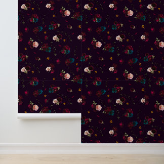 Papel Pintado Flores húmedas góticas
