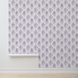 Papel Pintado Flores Lilas Bonitas  