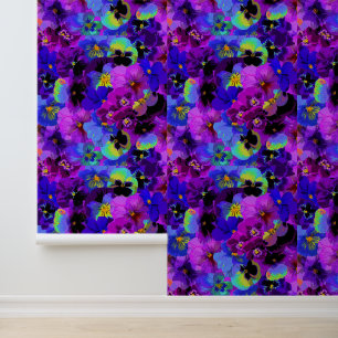 Papel Pintado Flores Pansy