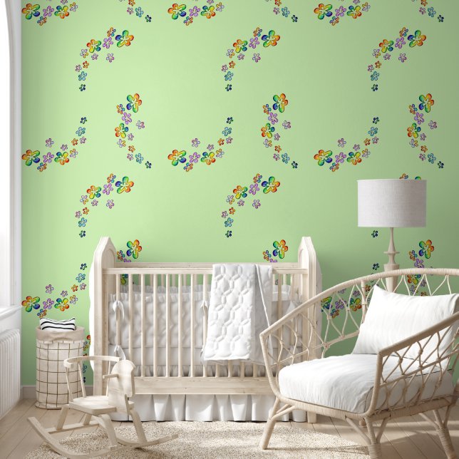 Papel Pintado Flores Poderosas Flores Flotantes 1 (Niños)